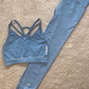 Gymshark matching sports bra and leggings set (size small)